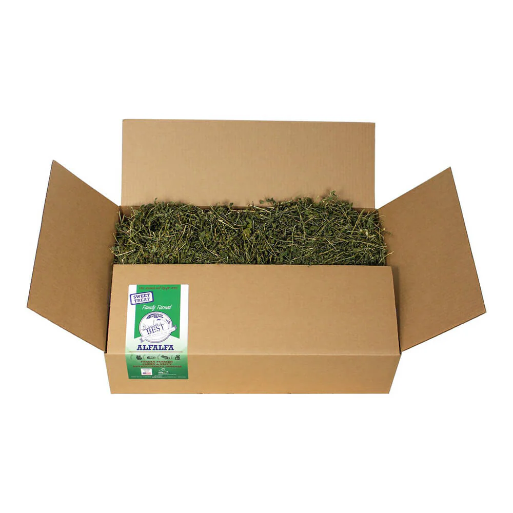 Grandpa's Best Alfalfa Loose Boxed Hay - Healthber
