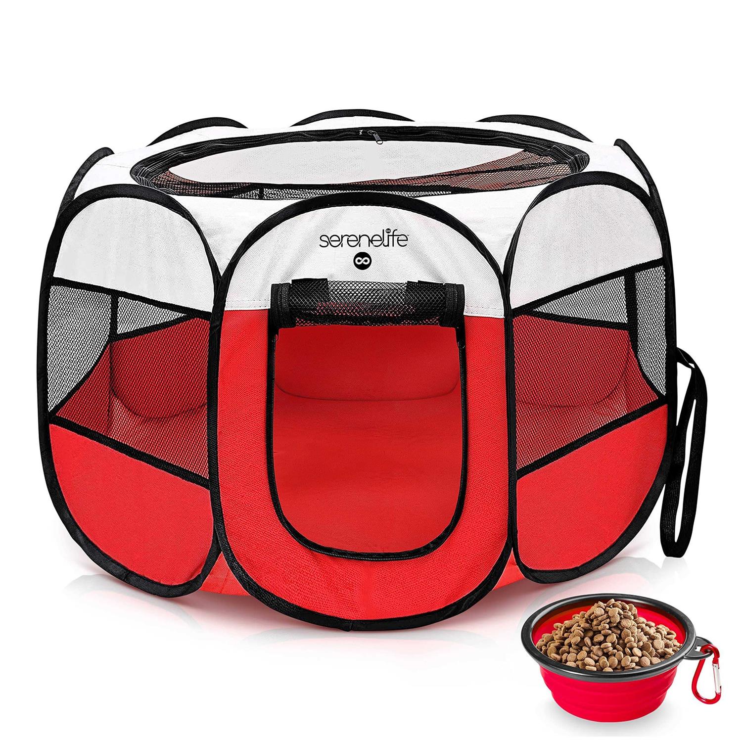 SereneLife Portable Foldable Pet Tent - Healthber