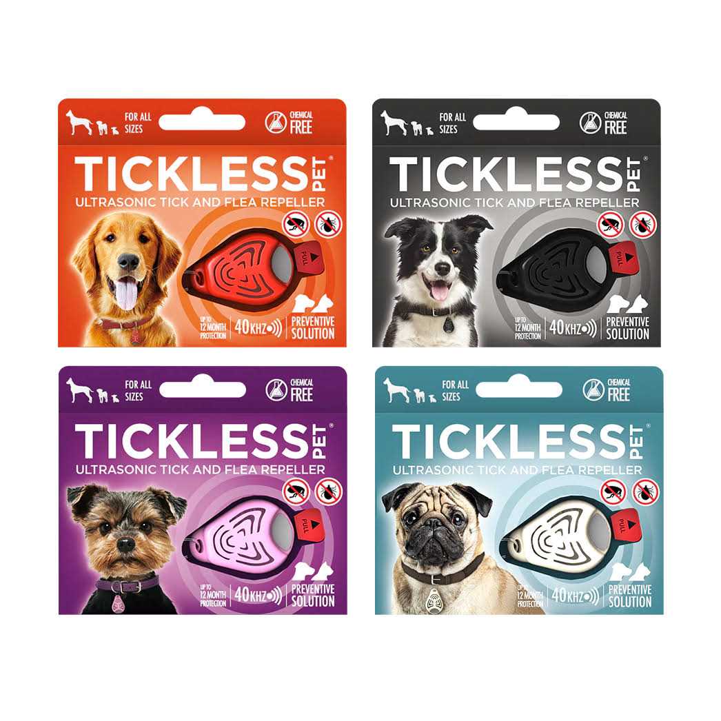 Tickless Pet Ultrasonic Tick and Flea Repeller Black - Healthber