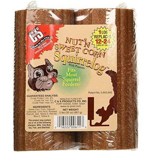 C&S Nut N Sweet Corn Squirrelog - Healthber