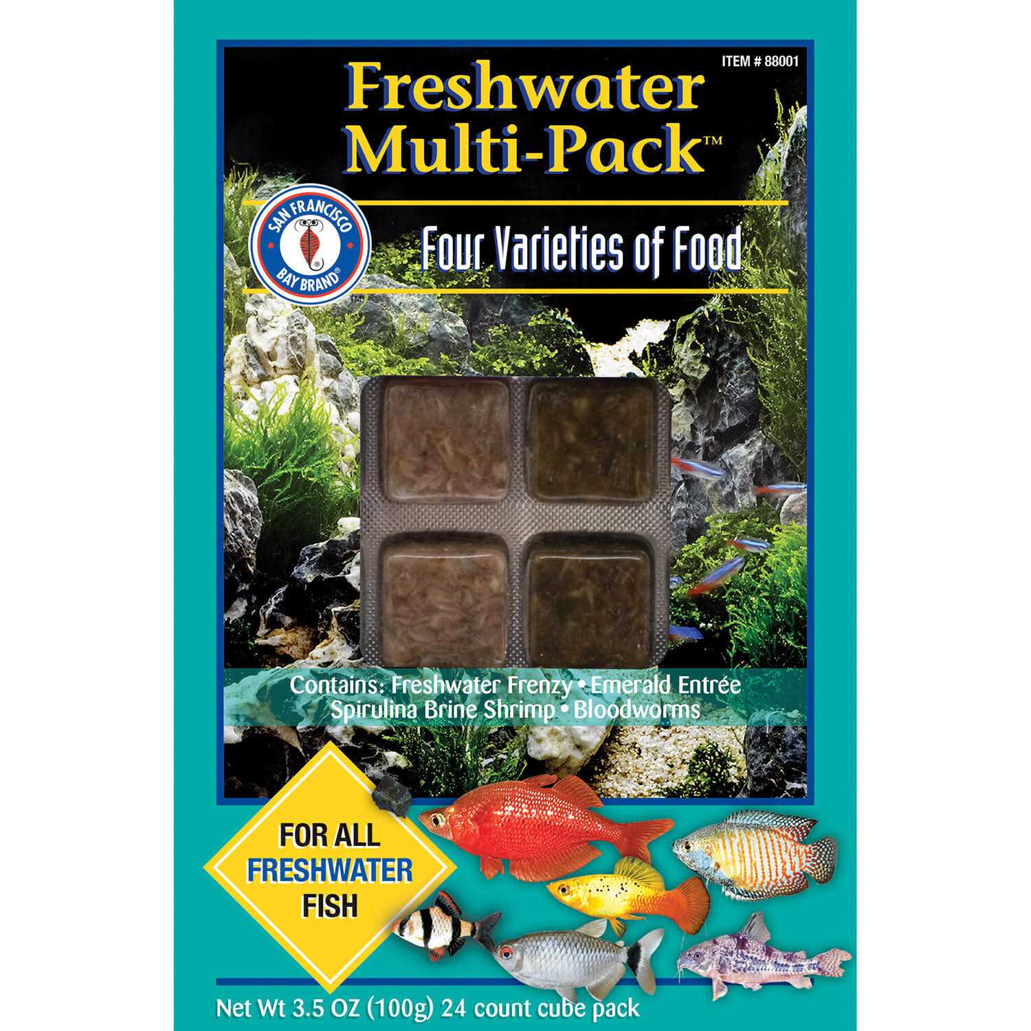 San Francisco Bay Brand Freshwater Multi-Pack Frozen Fish Food - Healthber