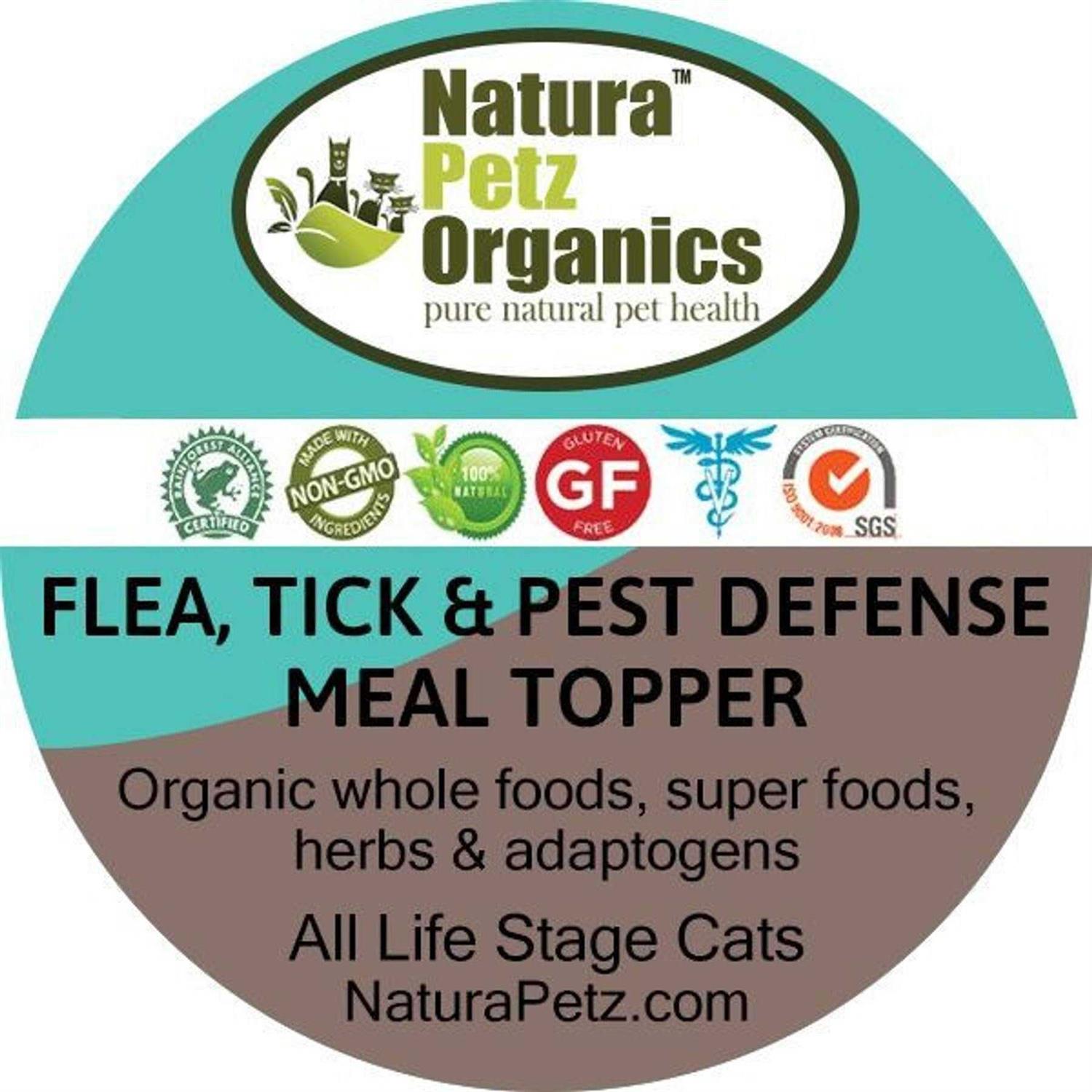 Natura Petz Organics Flea, Tick & Pest Defense Meal Topper* - Healthber