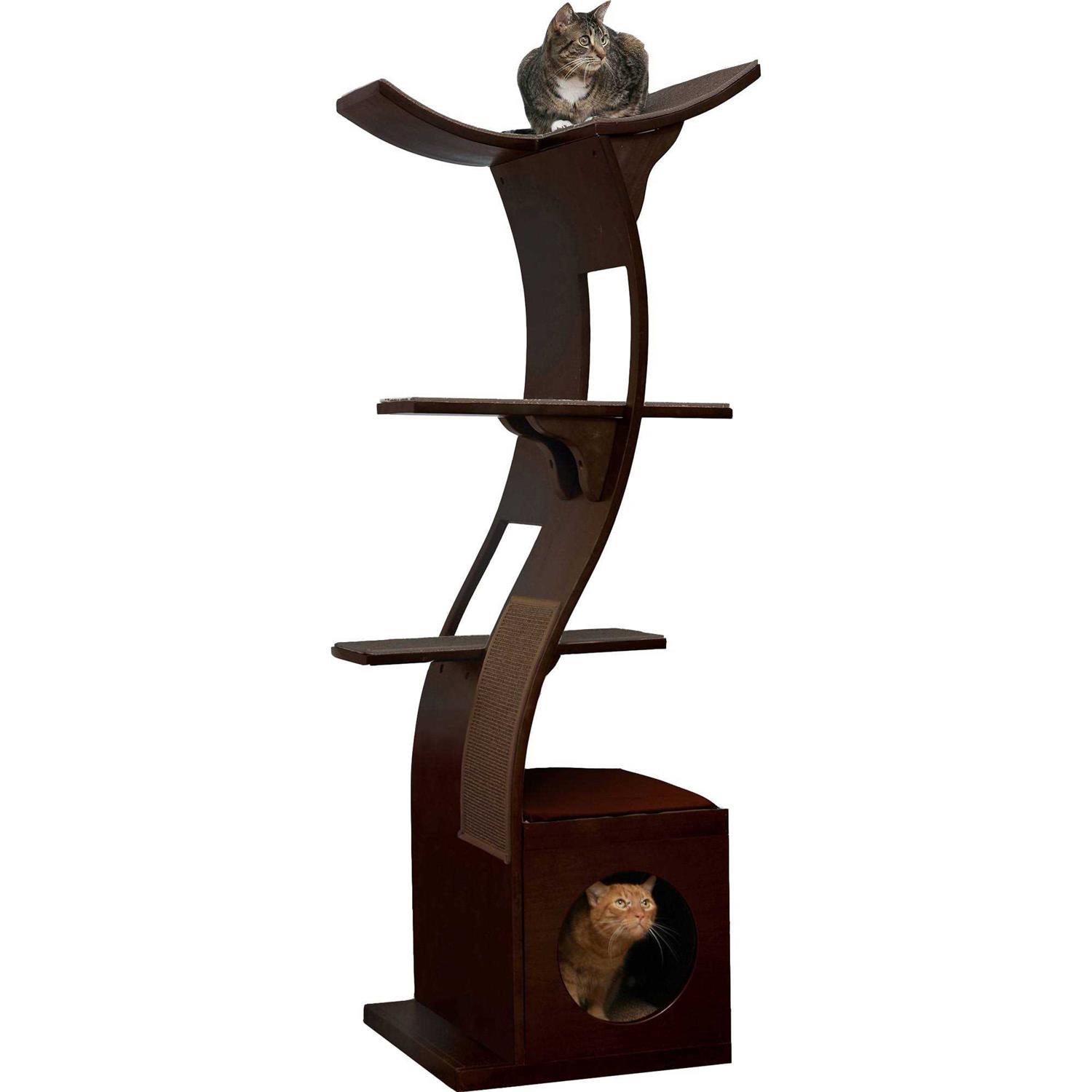 The Refined Feline Lotus Tower Cat Tree - Healthber