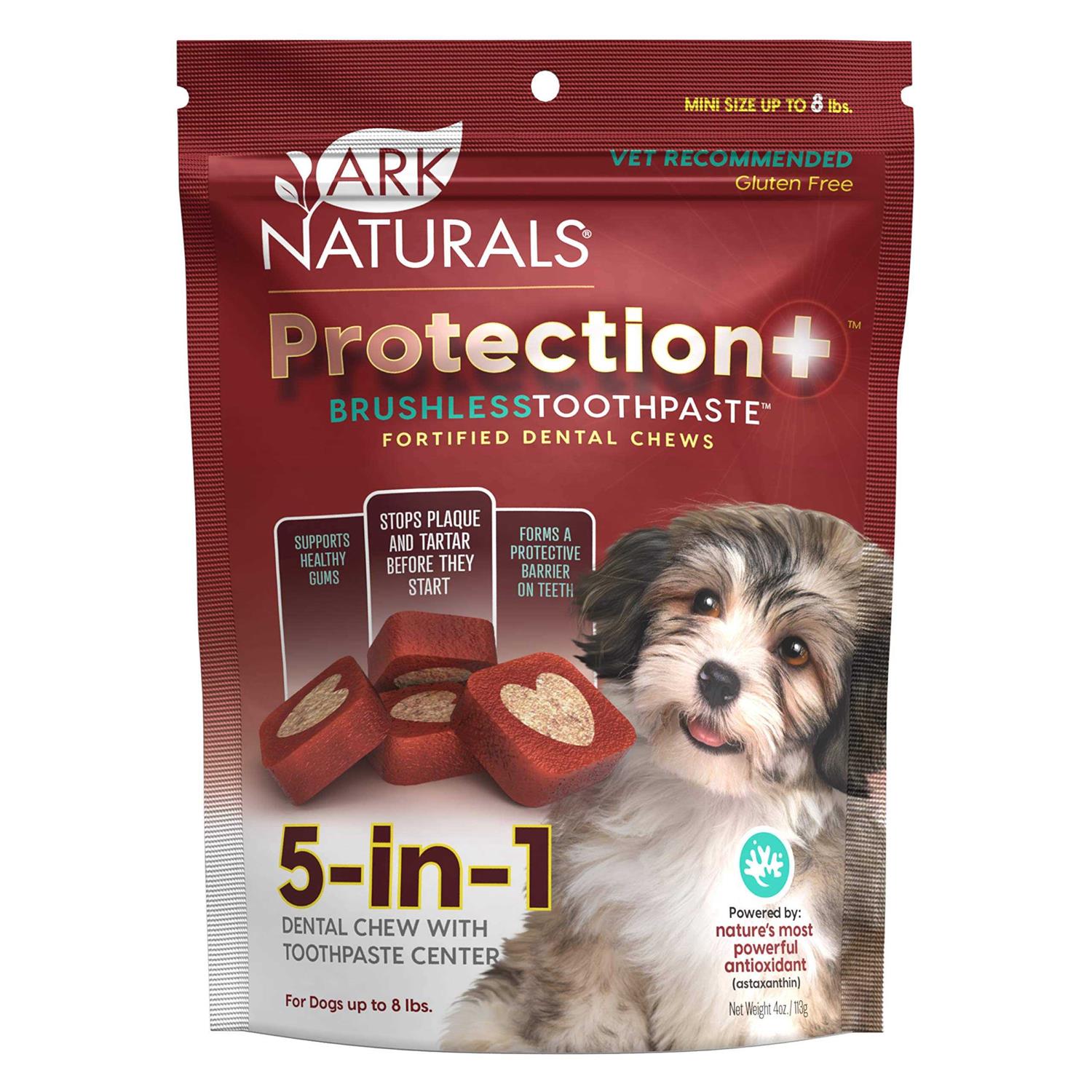 Ark Naturals Protection+ Brushless Toothpaste Dog Dental Chews - Healthber