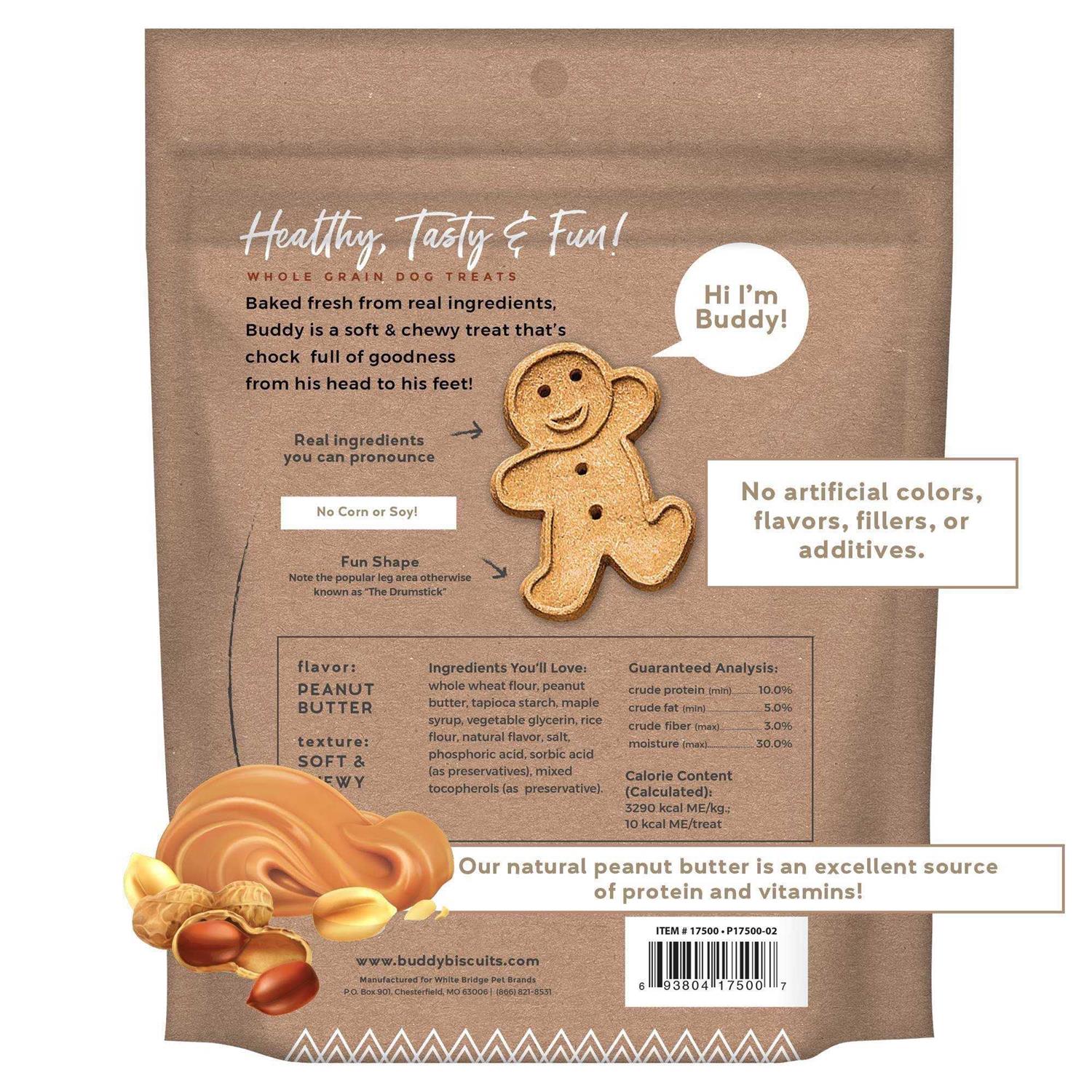 Buddy Biscuits Peanut Butter Soft and Chewy Dog Treats - Healthber