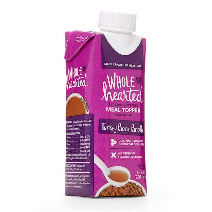 WholeHearted Turkey Bone Broth Dog Meal Topper - Healthber