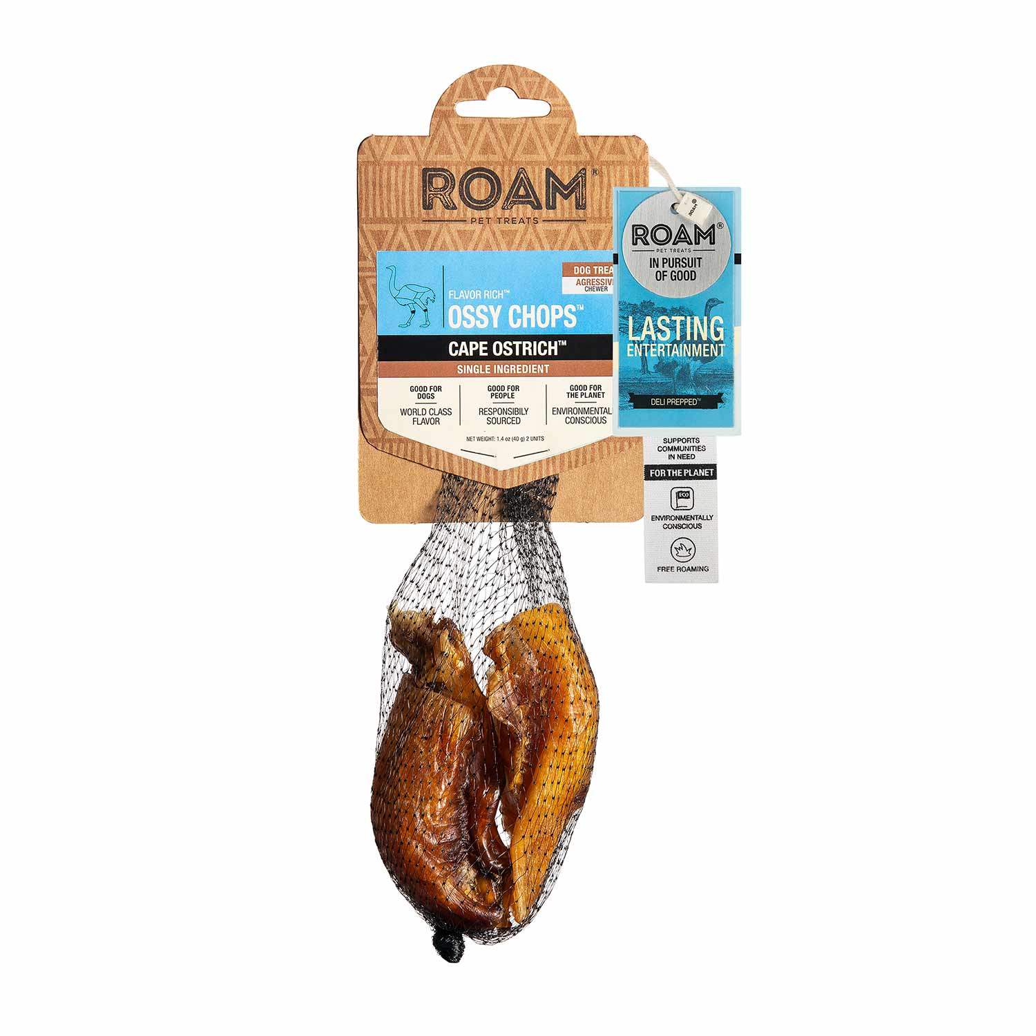 Roam Dog Treats Ossy Chops, 2pk - Healthber