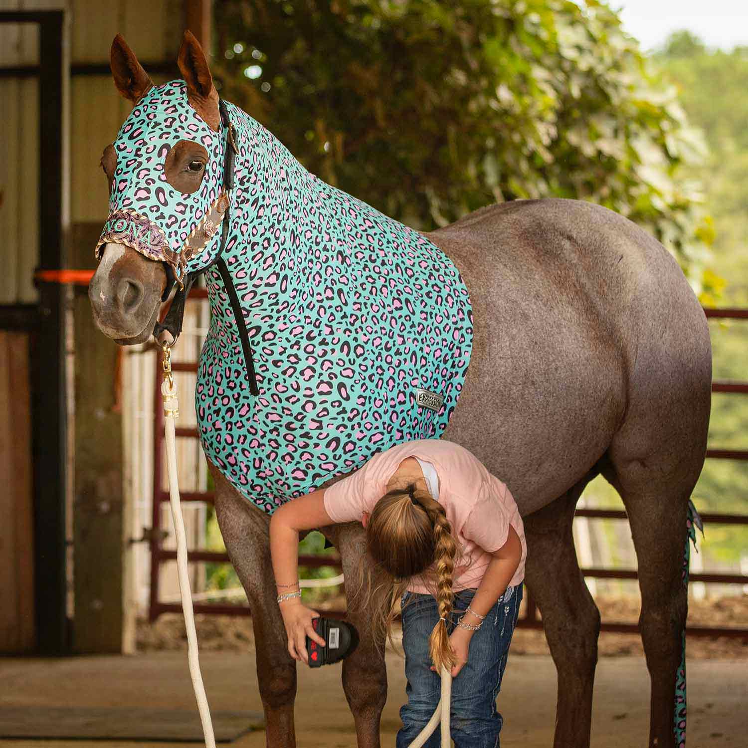 Expression Lycra Hood, Party Cheetah - Healthber