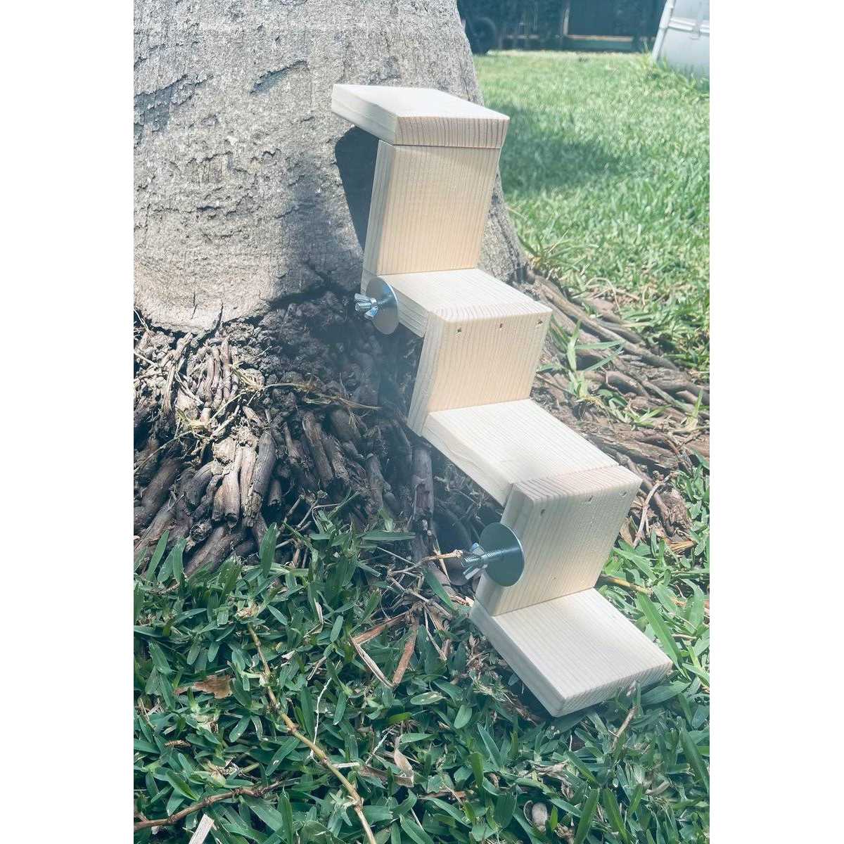 CrazyCritterThings 4 Step Stairs Small Pet Habitat Accessory - Healthber