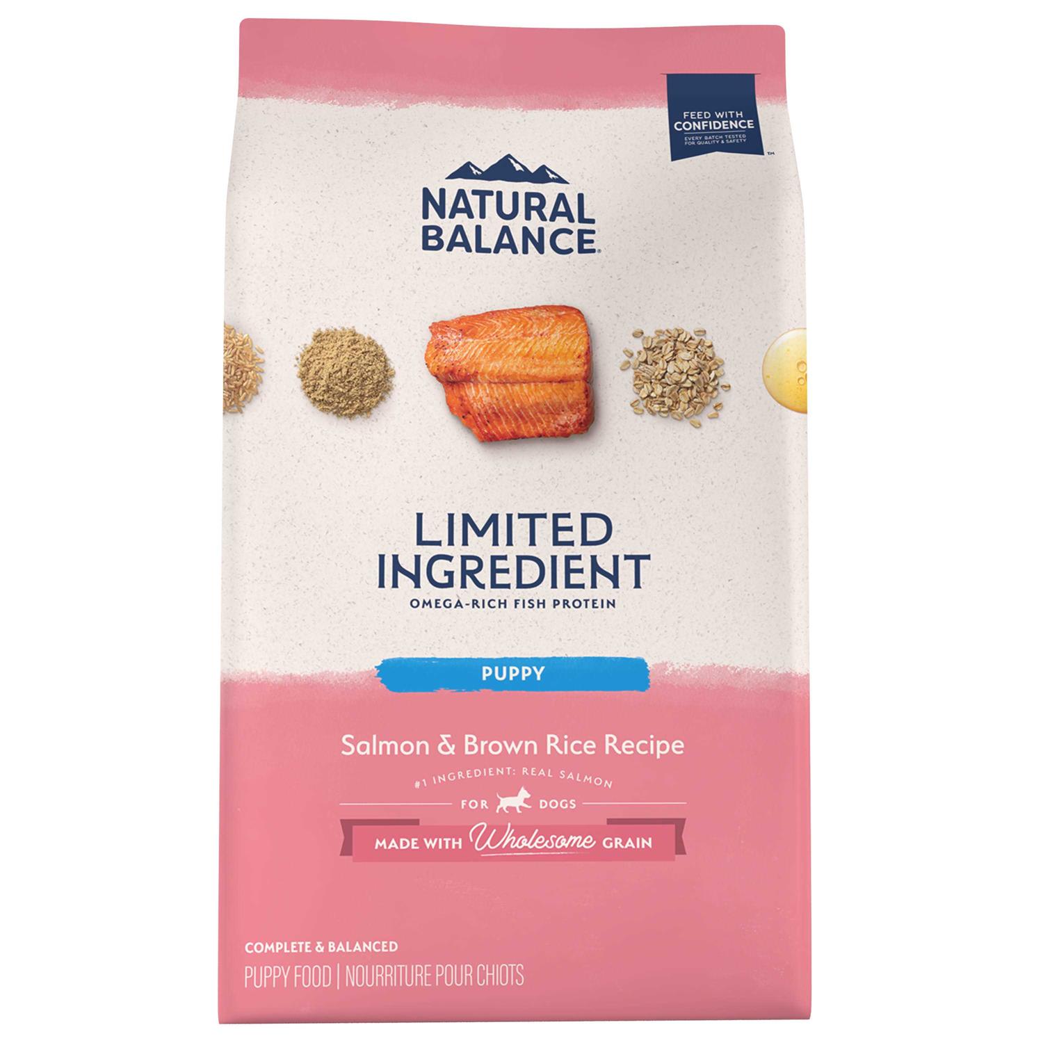 Natural Balance Limited Ingredient Salmon & Brown Rice Puppy Recipe Dry Dog Food - Healthber