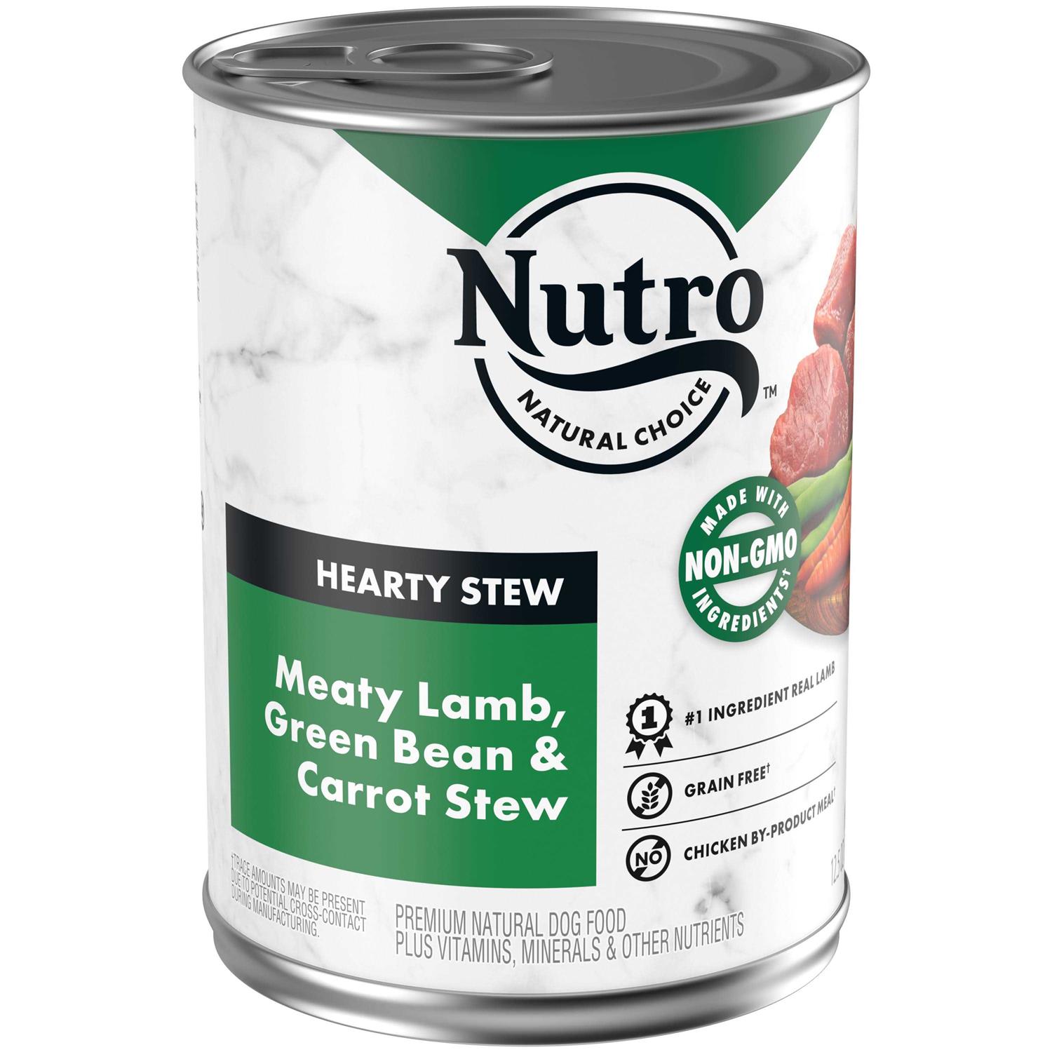 Nutro HEARTY Stew Adult Natural Wet Dog Food Cuts in Gravy Chunky Beef - Healthber