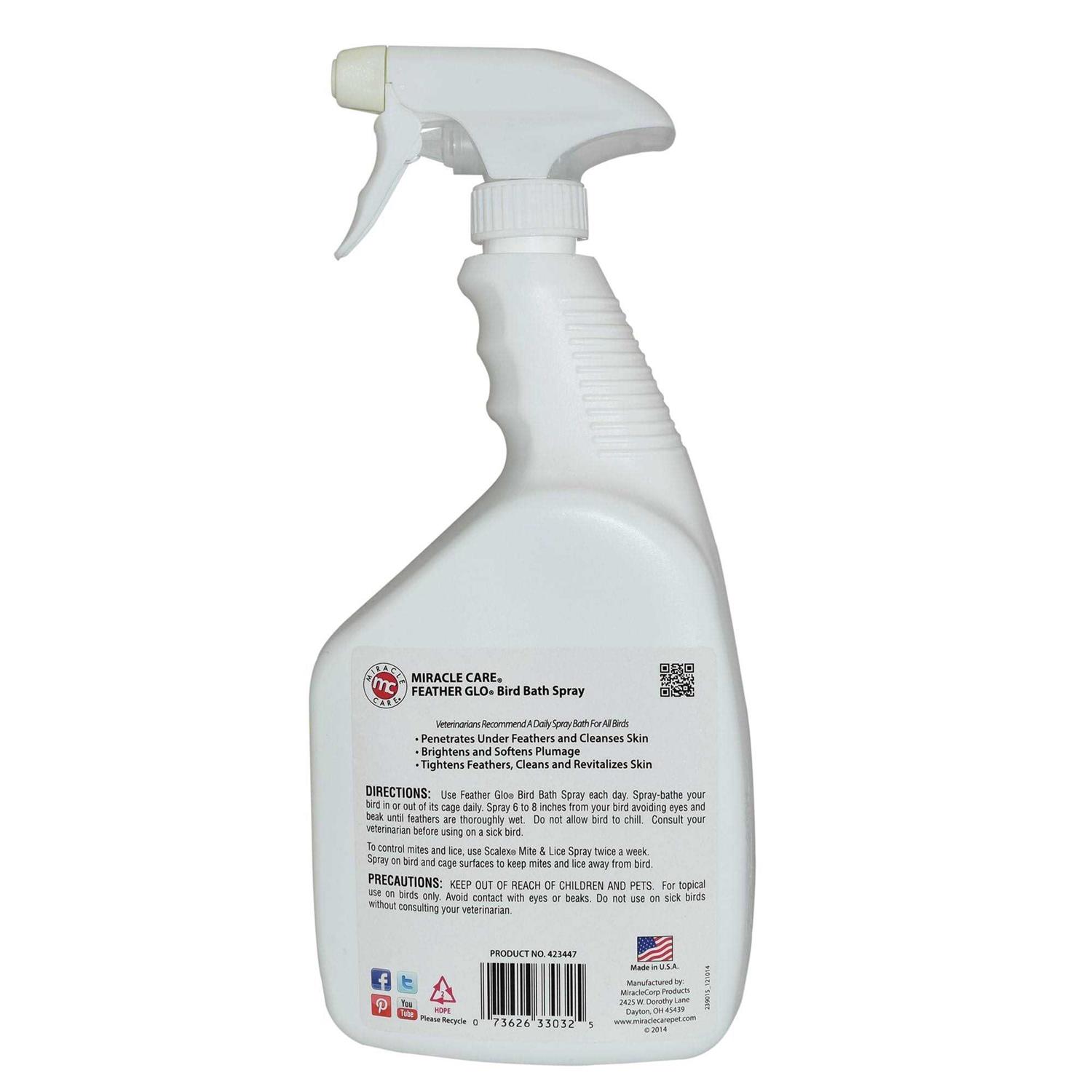 Miracle Care Feather Glo Bird Bath Spray - Healthber