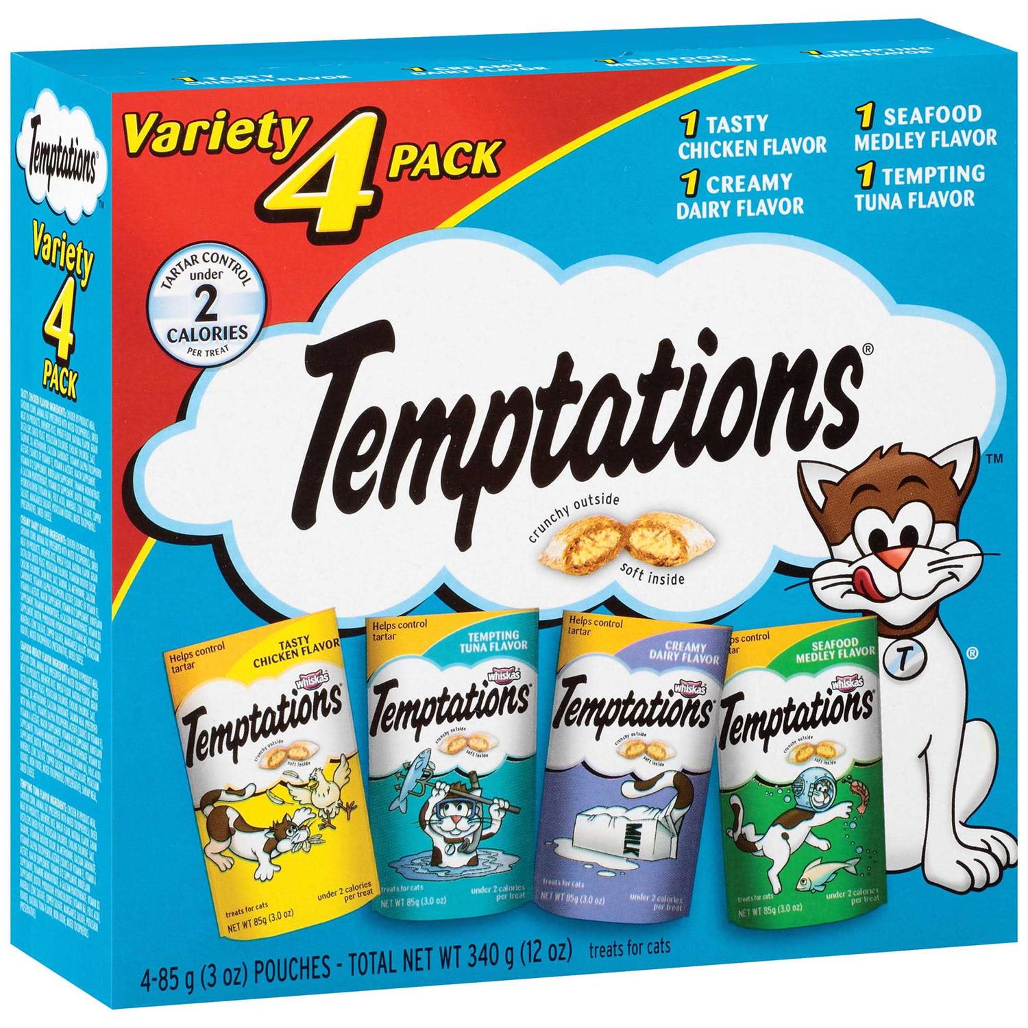 Temptations Classic Crunchy and Soft Cat Treats Variety Pack - Healthber