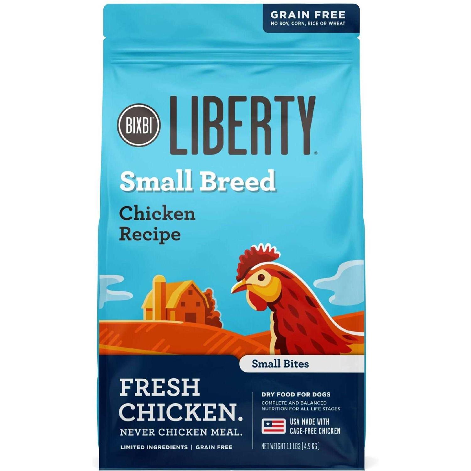 Bixbi Liberty Small Breed Grain Free Dry Dog Food Chicken - Healthber