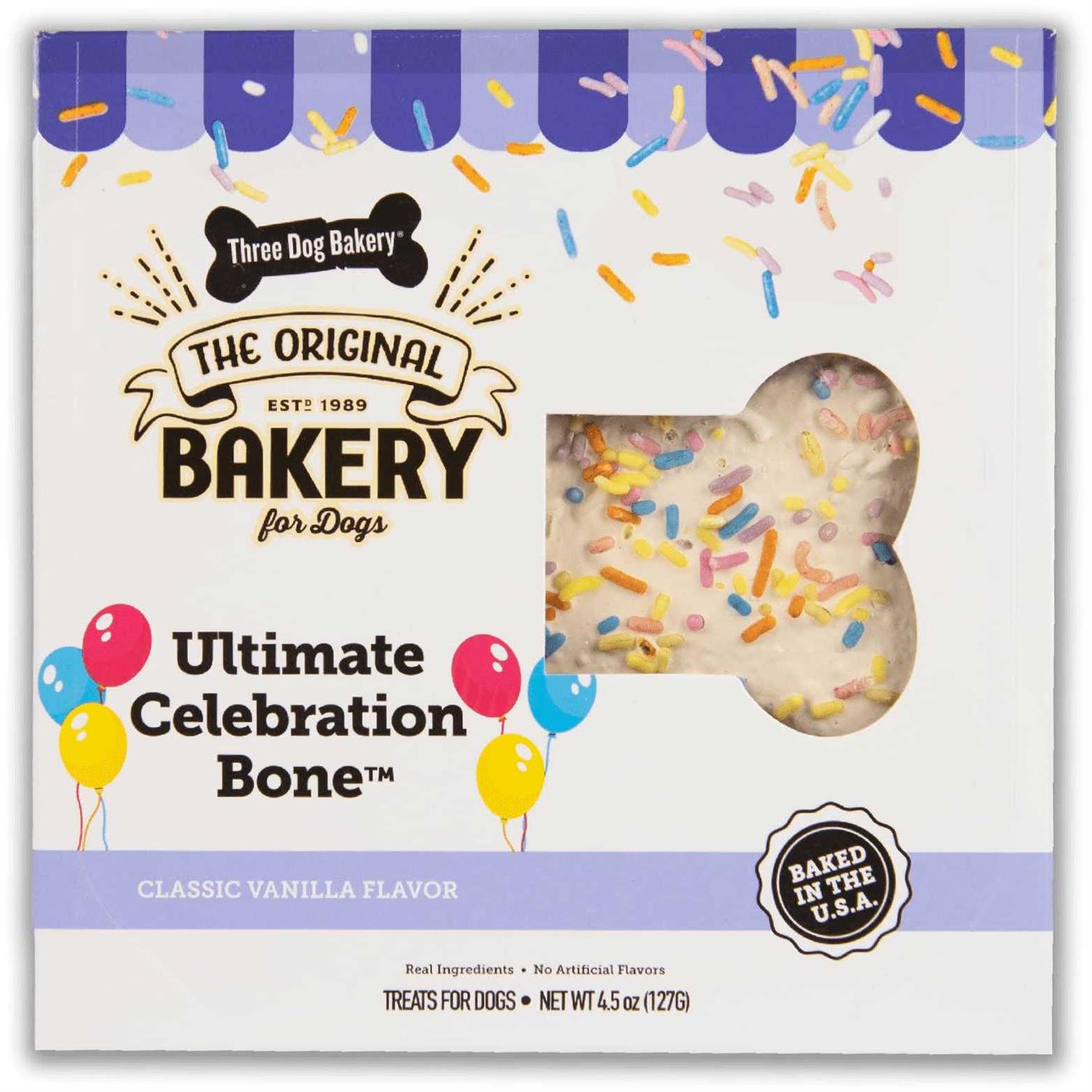 Three Dog Bakery Classic Vanilla Flavor Treats for Dogs - Healthber