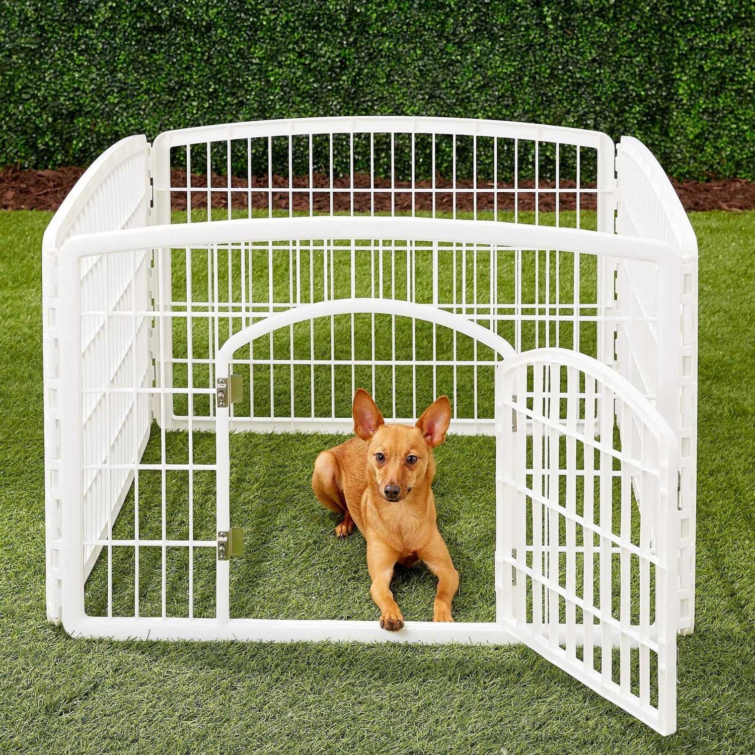 Iris USA Exercise 4-Panel Pet Playpen with Door - Healthber