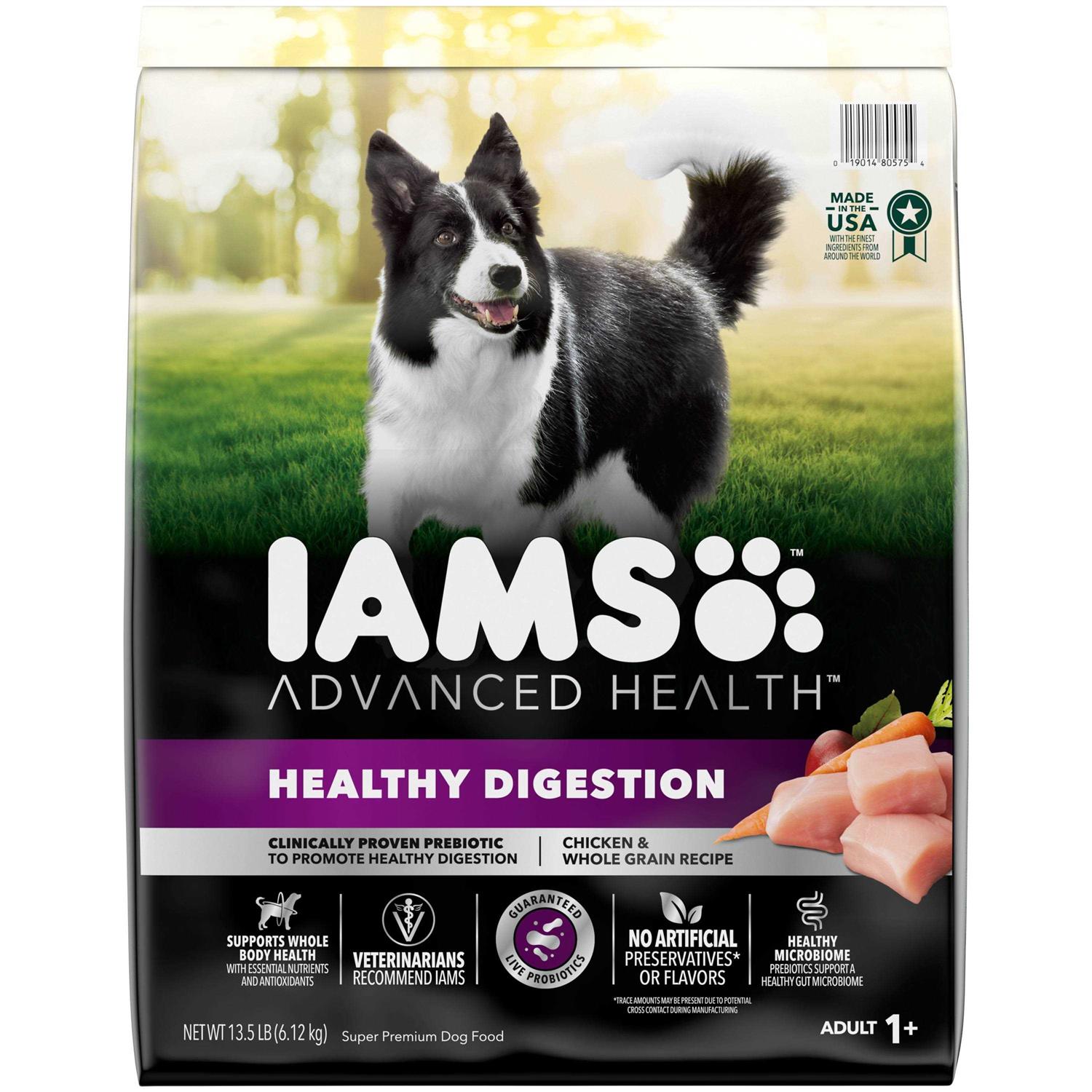 Iams Advanced Health Adult Healthy Digestion Dry Dog Food with Real Chicken - Healthber