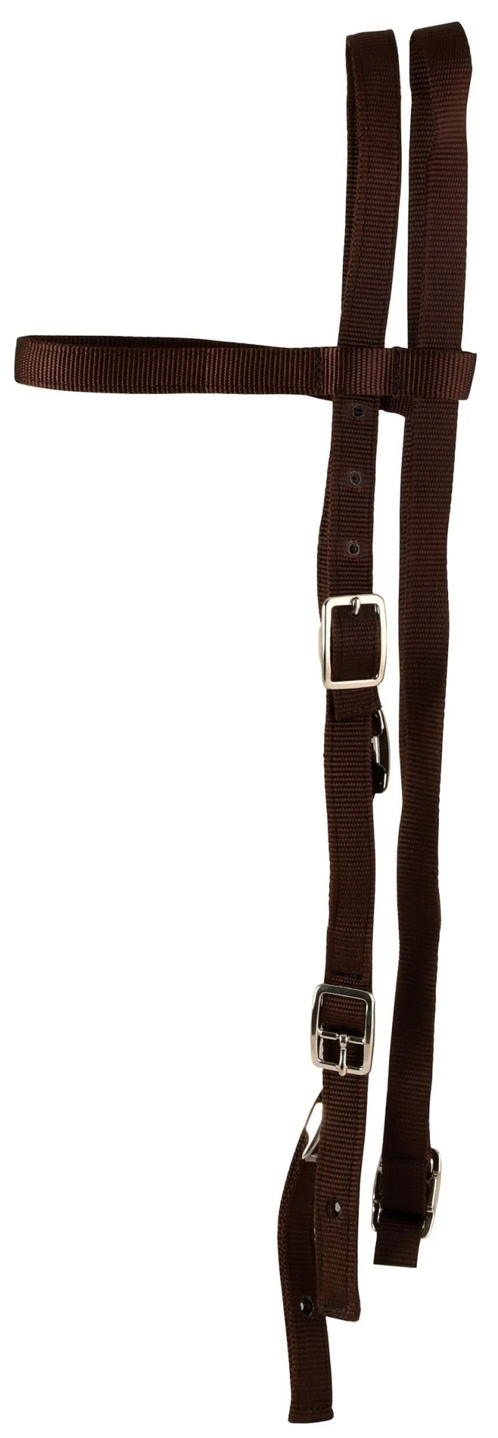 Western Browband Horse Headstall, 2-Ply Nylon - Healthber