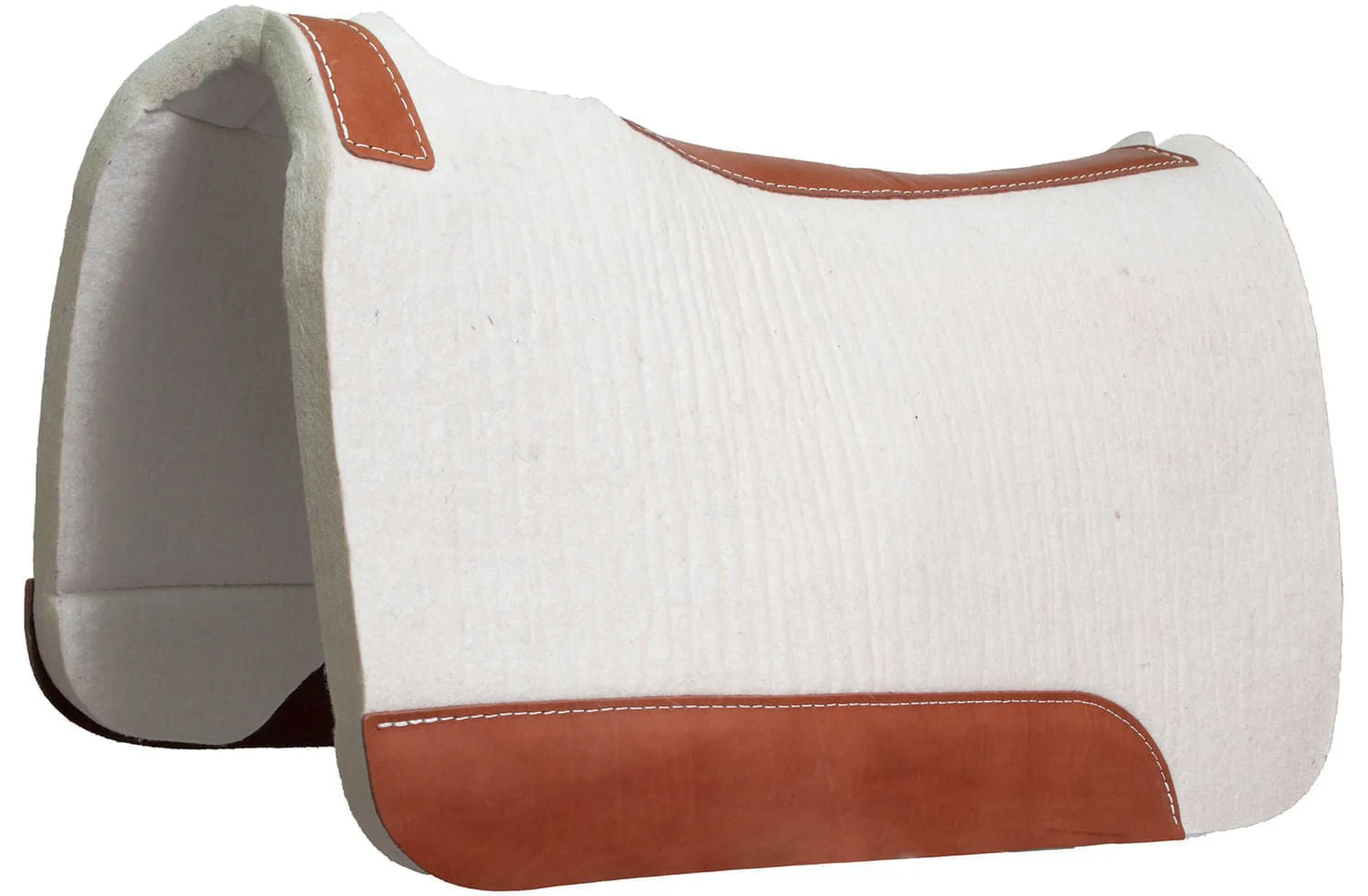Dr. J - 100% Pressed Wool Contoured Barrel Saddle Pad - Healthber