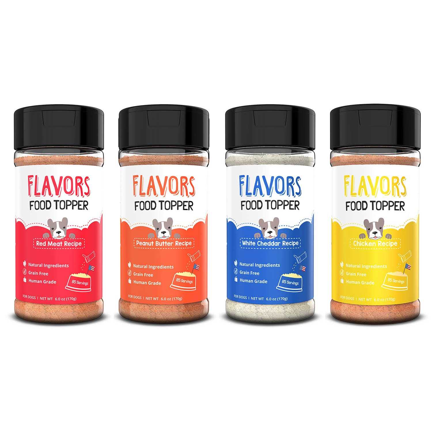 Beaumont Basics Flavors Food Topper for Dogs All 4 Recipes Gift Pack - Healthber