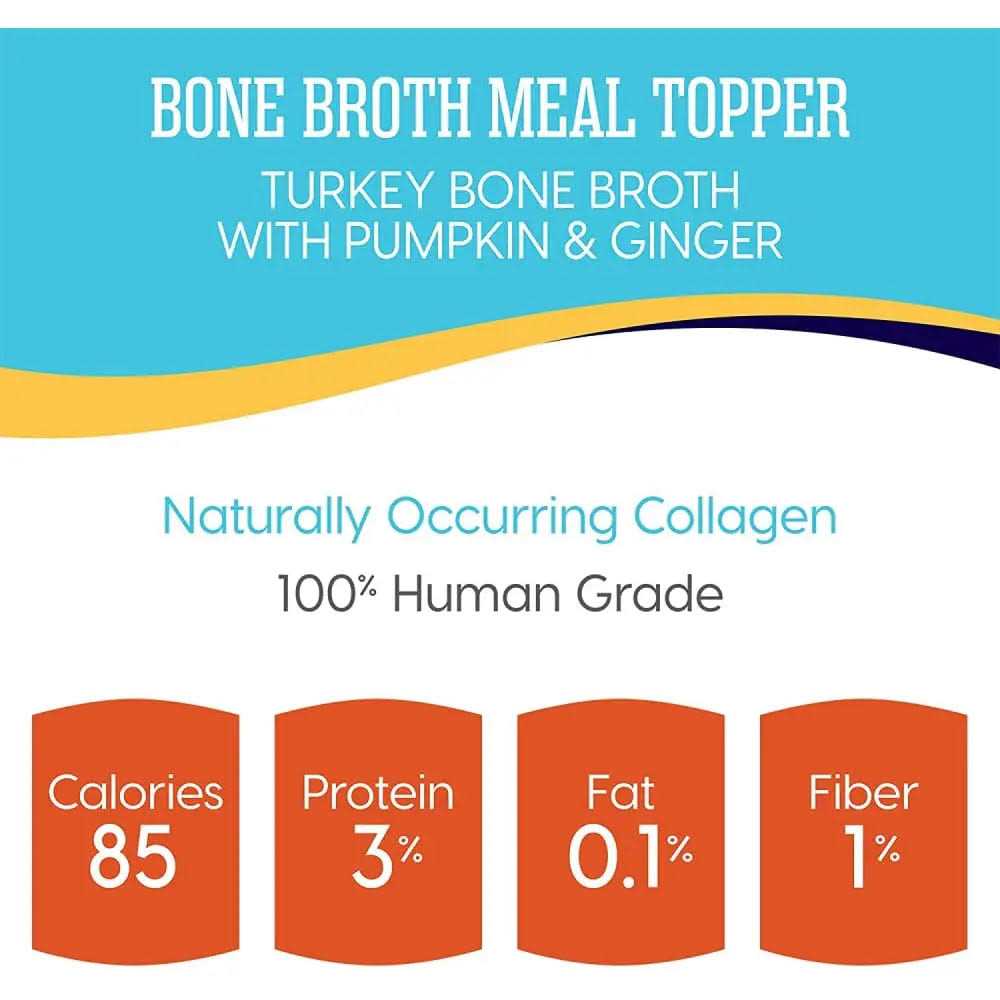 Solid Gold Turkey Bone Broth with Pumpkin & Ginger Dog Food Topper - Healthber