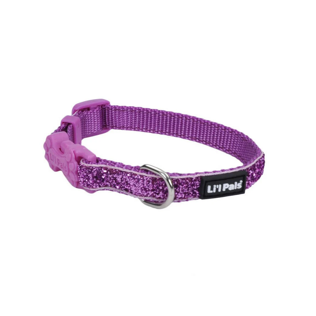 Li'l Pals Adjustable Dog Collar with Glitter Overlay - Healthber