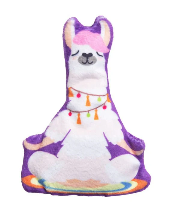 SnugArooz Kitty Llamaste Crinkle Cat Toy with Catnip - Healthber