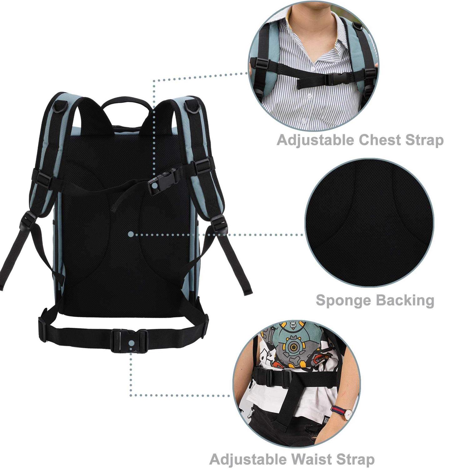 Apollo walker Pet Carrier Backpack for Large/Small Cats and Dogs, Puppies, Safety Features and Cushion Back Support for Travel - Healthber