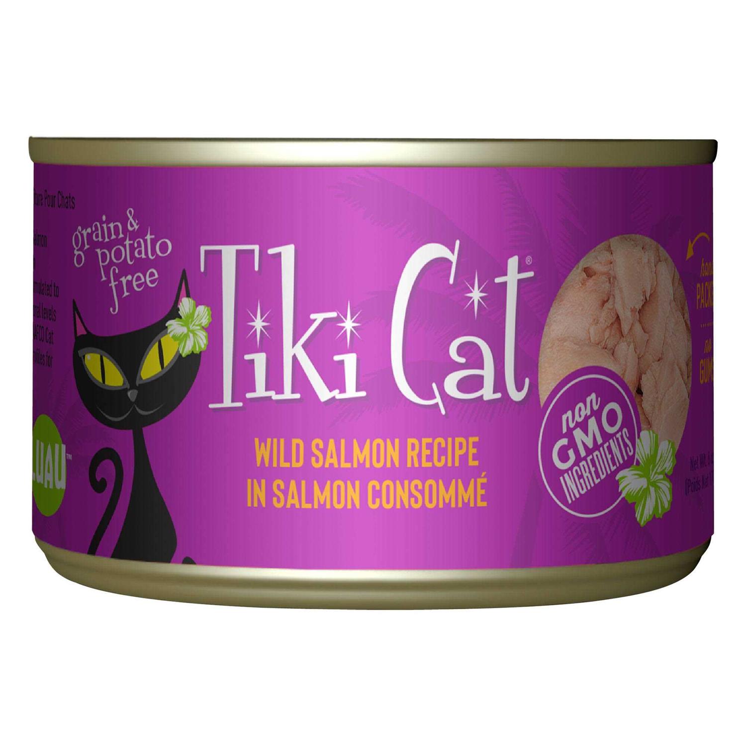 Tiki Cat Hanalei Luau Wild Salmon Cat Food - Healthber