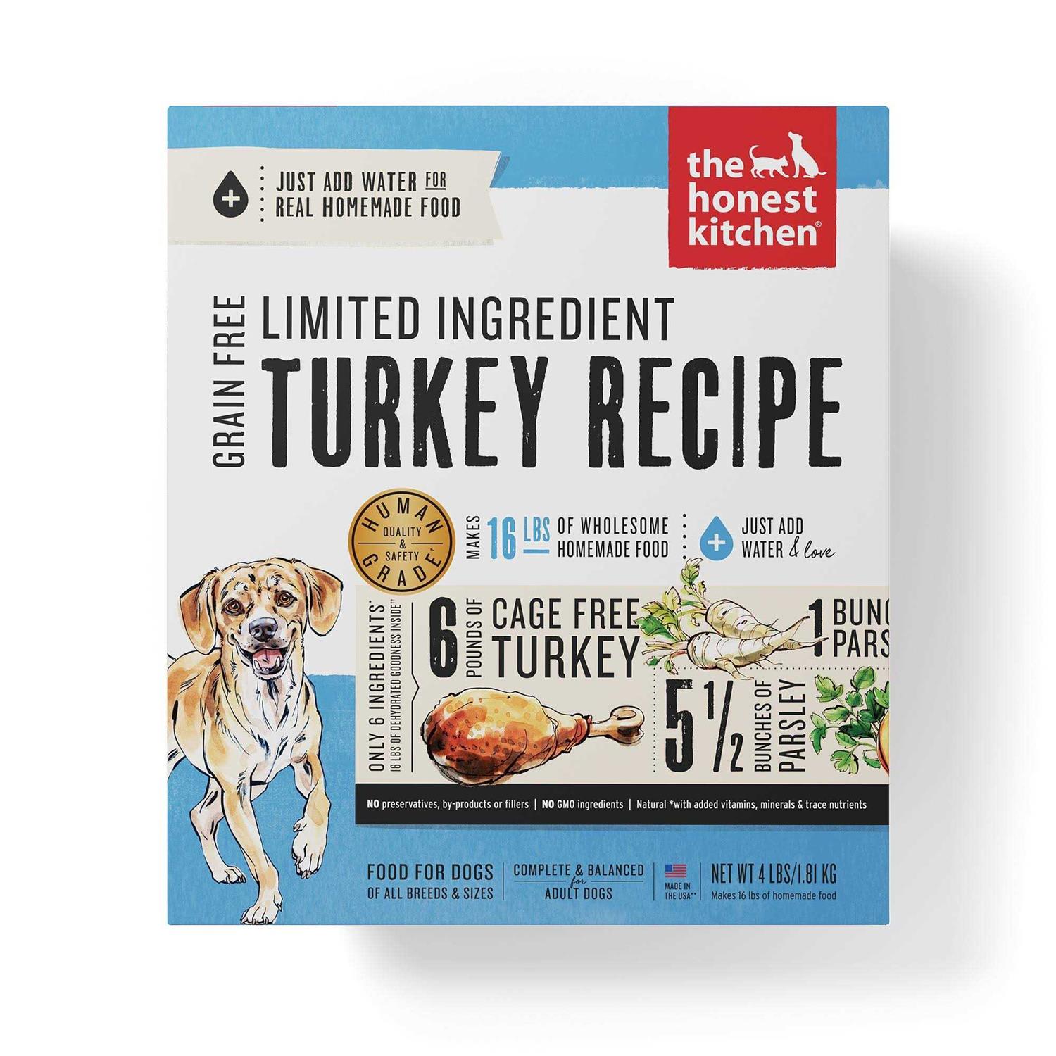 The Honest Kitchen Grain Free Limited Ingredient Turkey Recipe Dehydrated Dog Food - Healthber