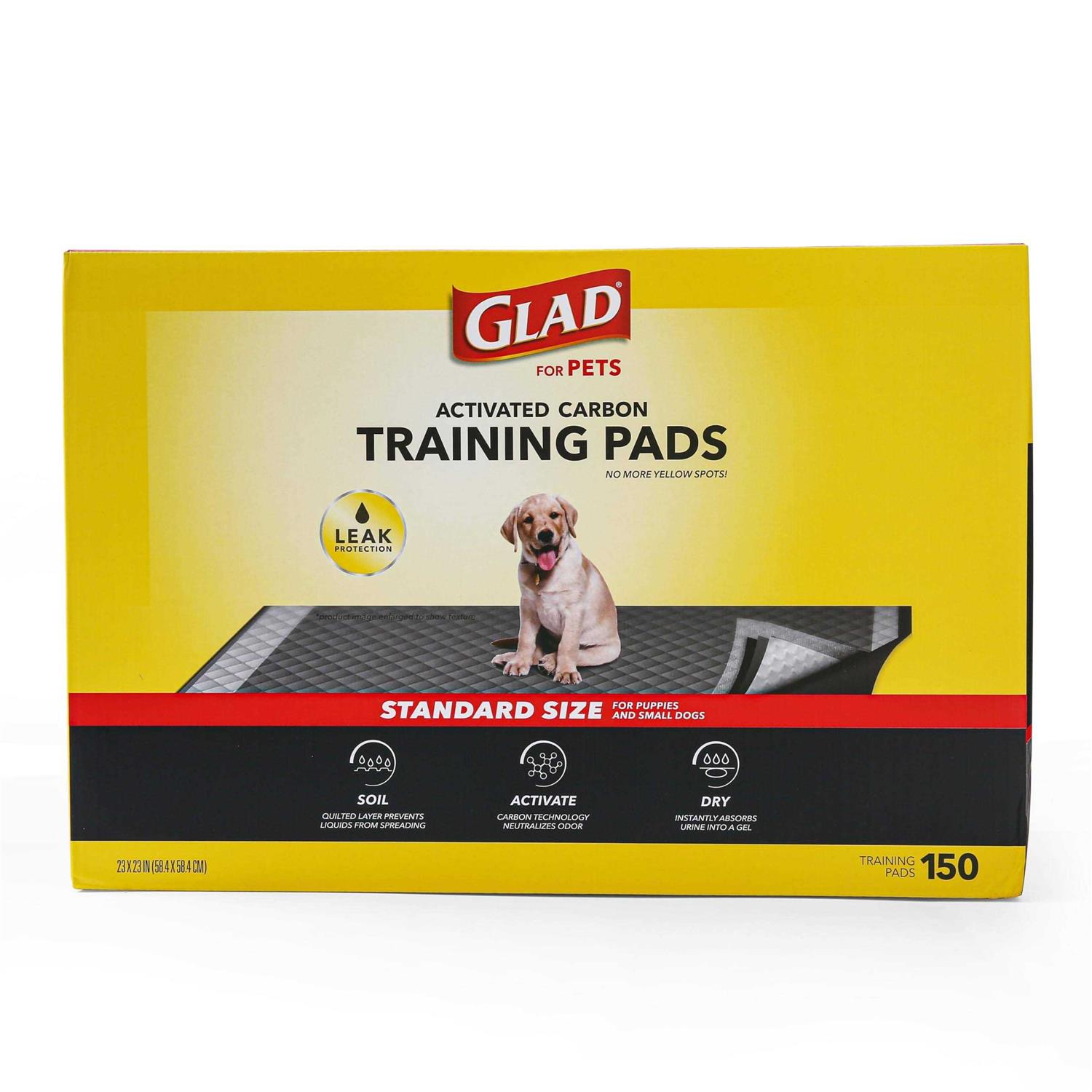 Glad for Pets Black Charcoal Puppy Pads - Healthber