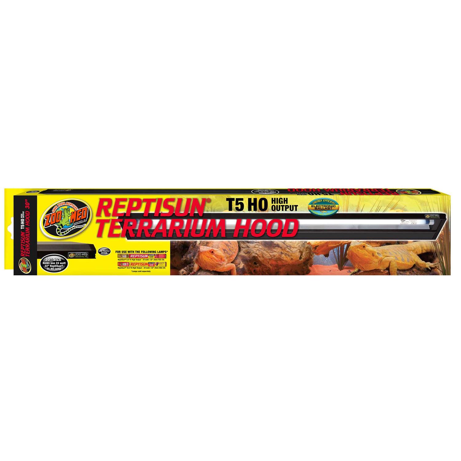 Zoo Med ReptiSun HO T5 Terrarium Hood - Healthber