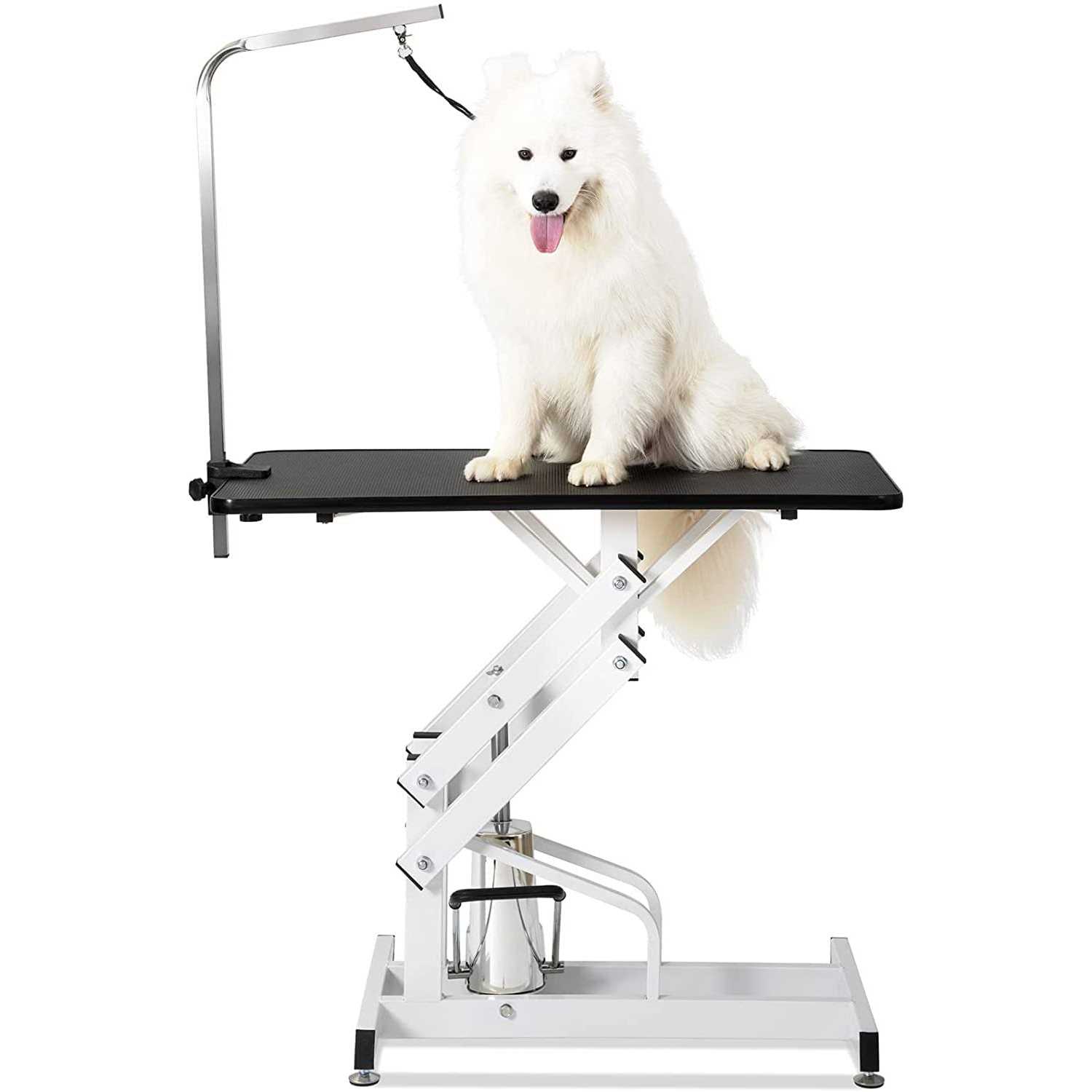 Hydraulic Pet Grooming Table for Large Dogs Professional Heavy Duty Adjustable Height - Healthber
