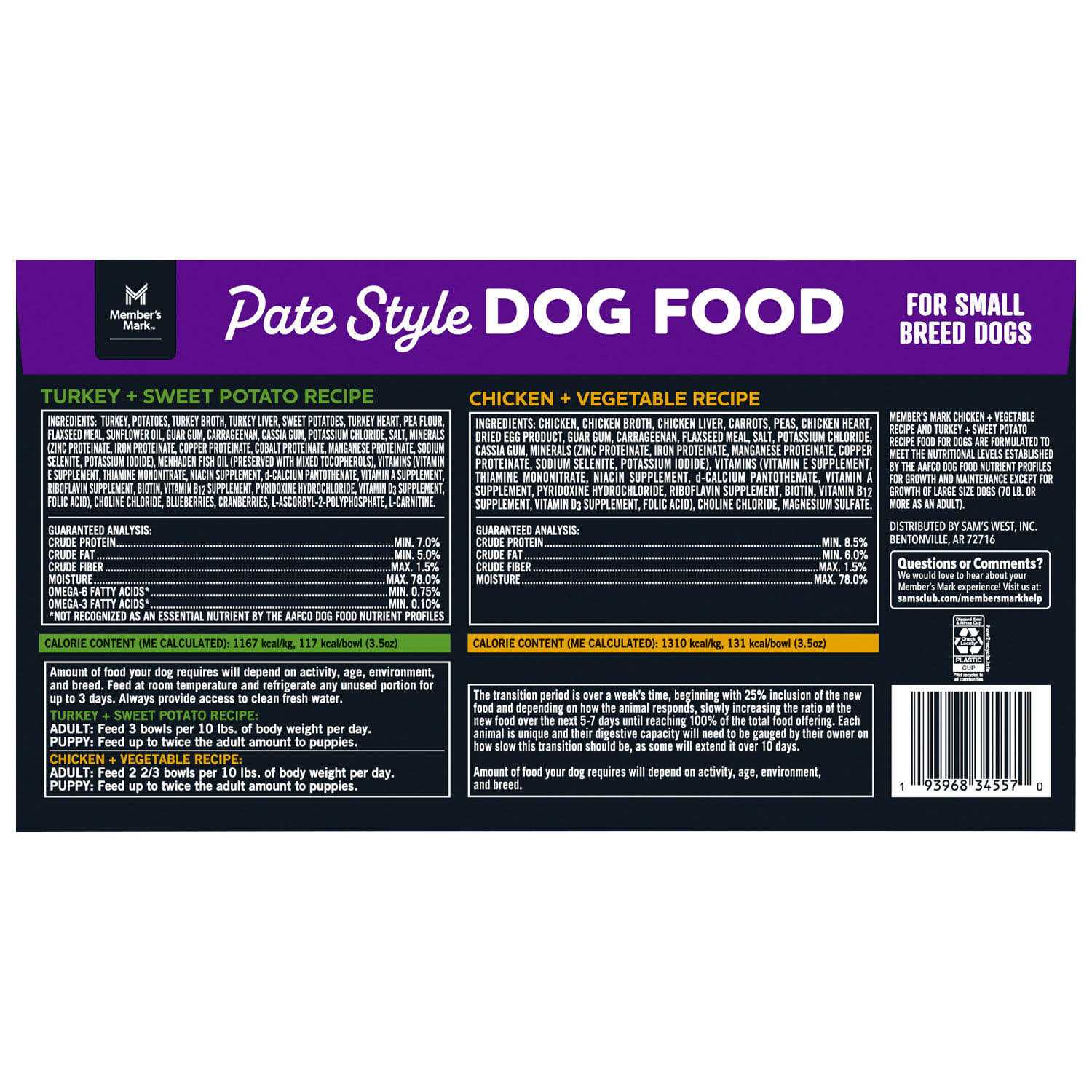 Member’s Mark Pate Style Dog Food Variety Pack - Healthber