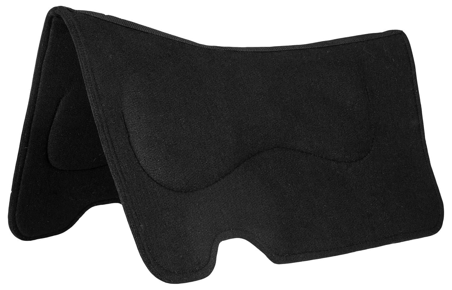 Mustang Contoured Kidney Wool Insert Pad Liner - Healthber