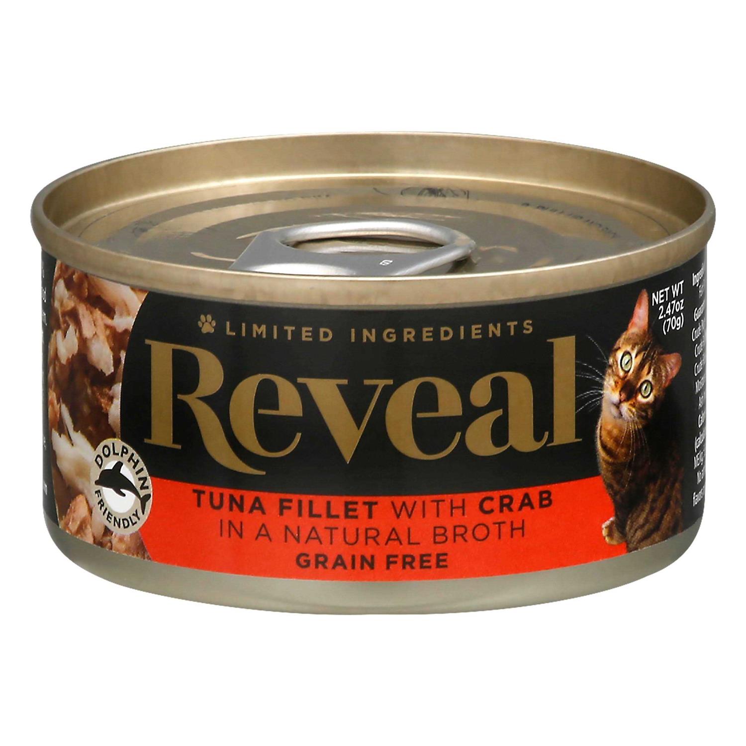 Reveal Grain Free Tuna Fillet Broth Wet Cat Food - Healthber