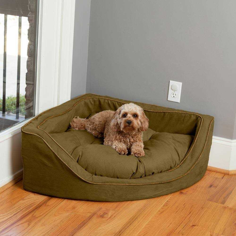 Snoozer Luxury Overstuffed Corner Dog Bed - Healthber