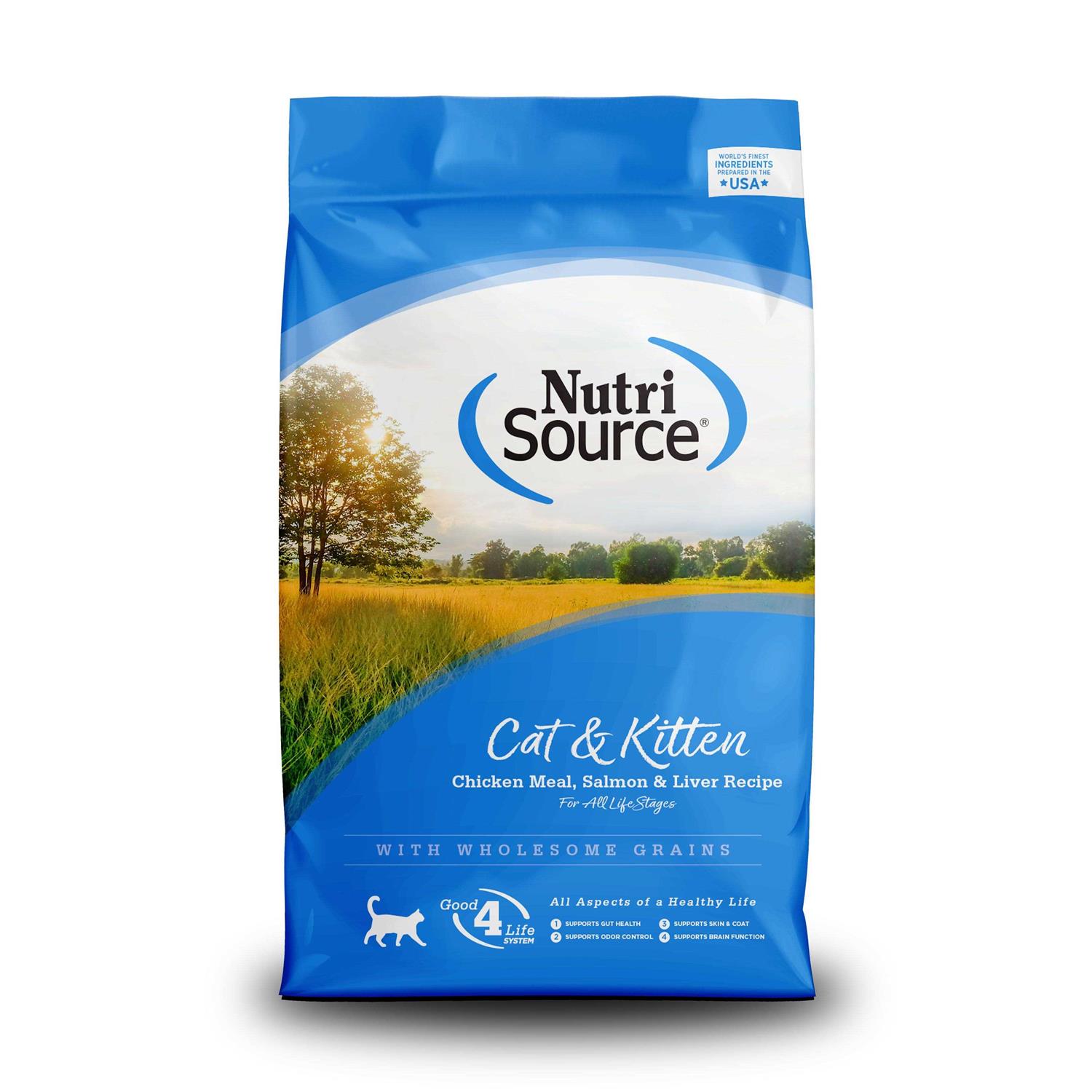 NutriSource Chicken/Salmon/Liver Dry Cat & Kitten Food - Healthber