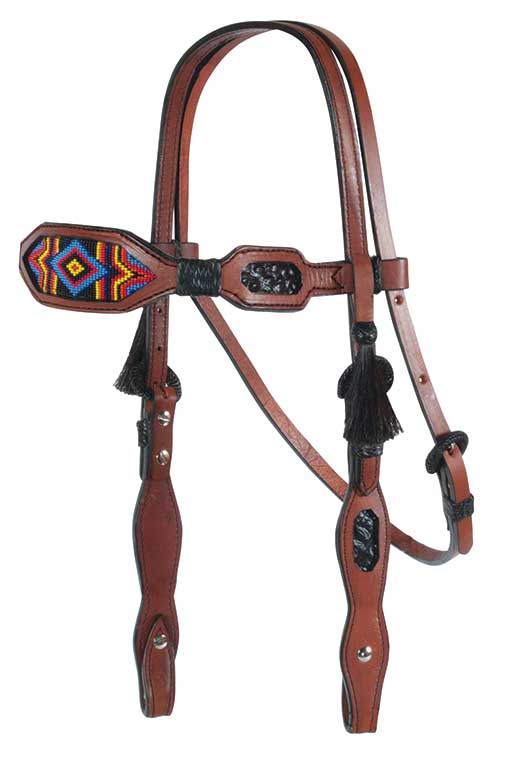Alamo Saddlery Multi Color Diamond Inlaid Beaded Tack - Healthber
