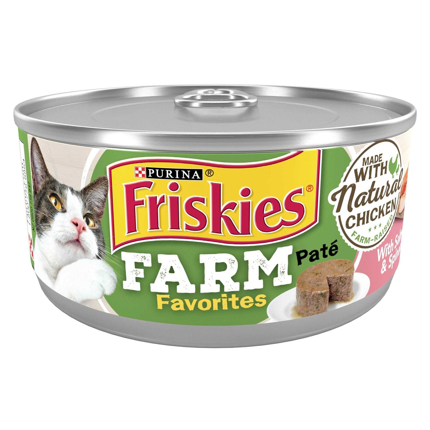 Purina Friskies Farm Favorites Pate Wet Cat Food Chicken - Healthber