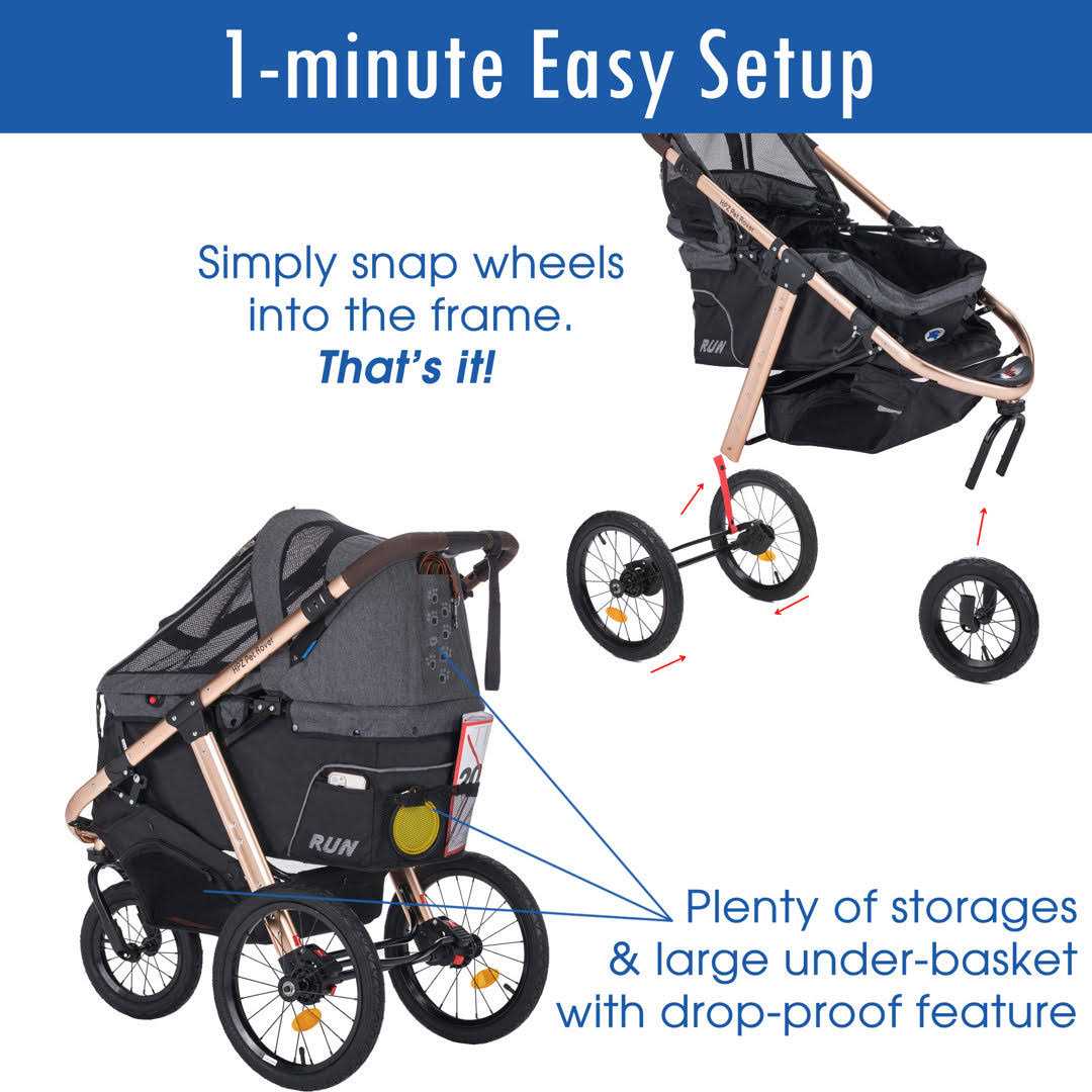 HPZ Pet Rover Run Jogging/Running Stroller - Healthber