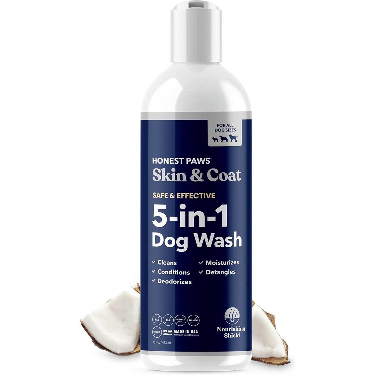 Honest Paws Dog Shampoo and Conditioner 5-in-1 for Allergies and Dry - Healthber