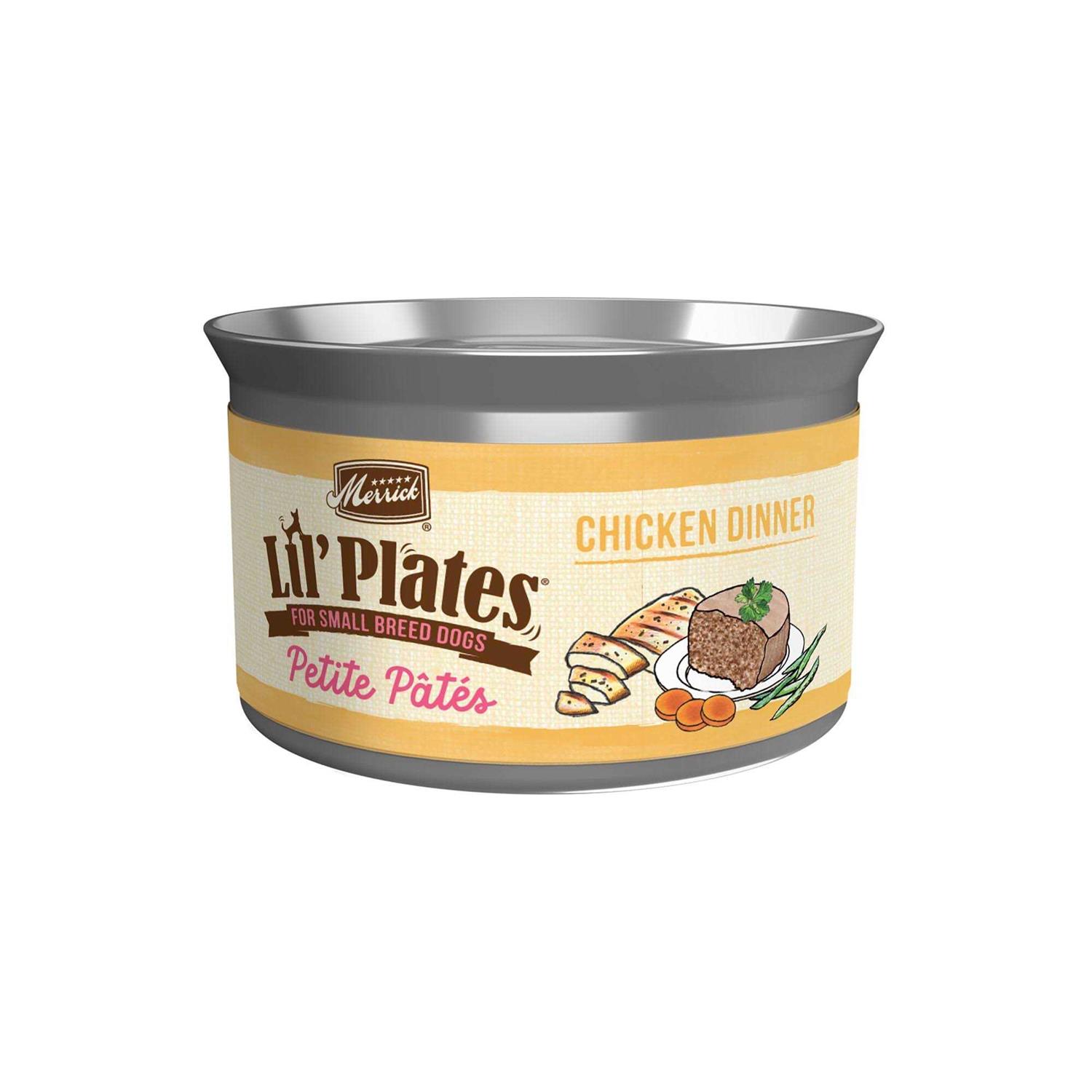 Merrick Pet Care Grain Free Dinner Lil’ Plates Petite Pates Adult Wet Dog Food - Healthber
