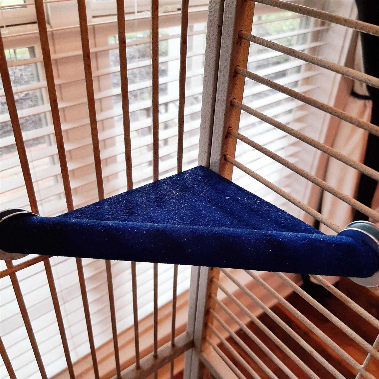 Polly’s Pet Products SANDY Lazy Loft CORNER Perch-SMALL - Healthber