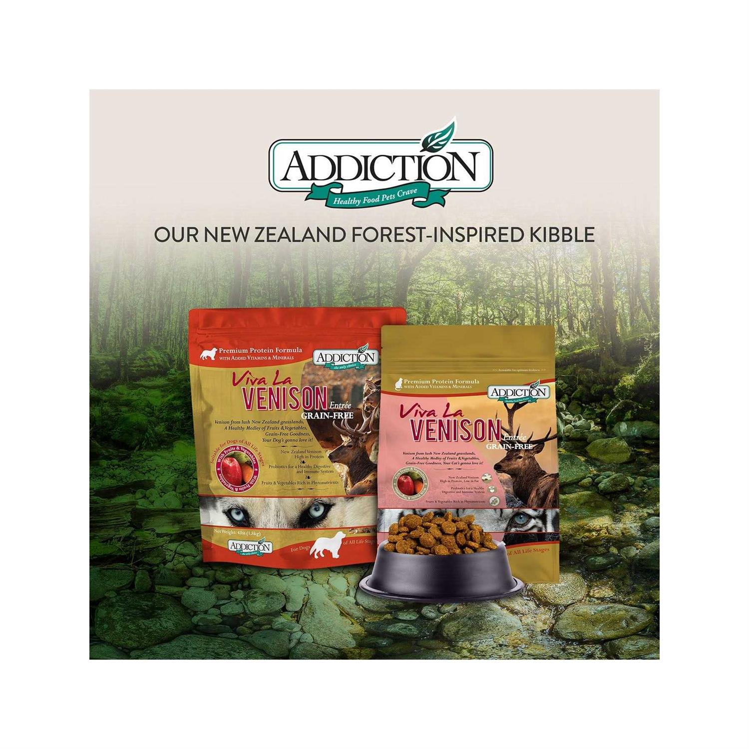Addiction Viva La Venison Dry Cat Food - Healthber