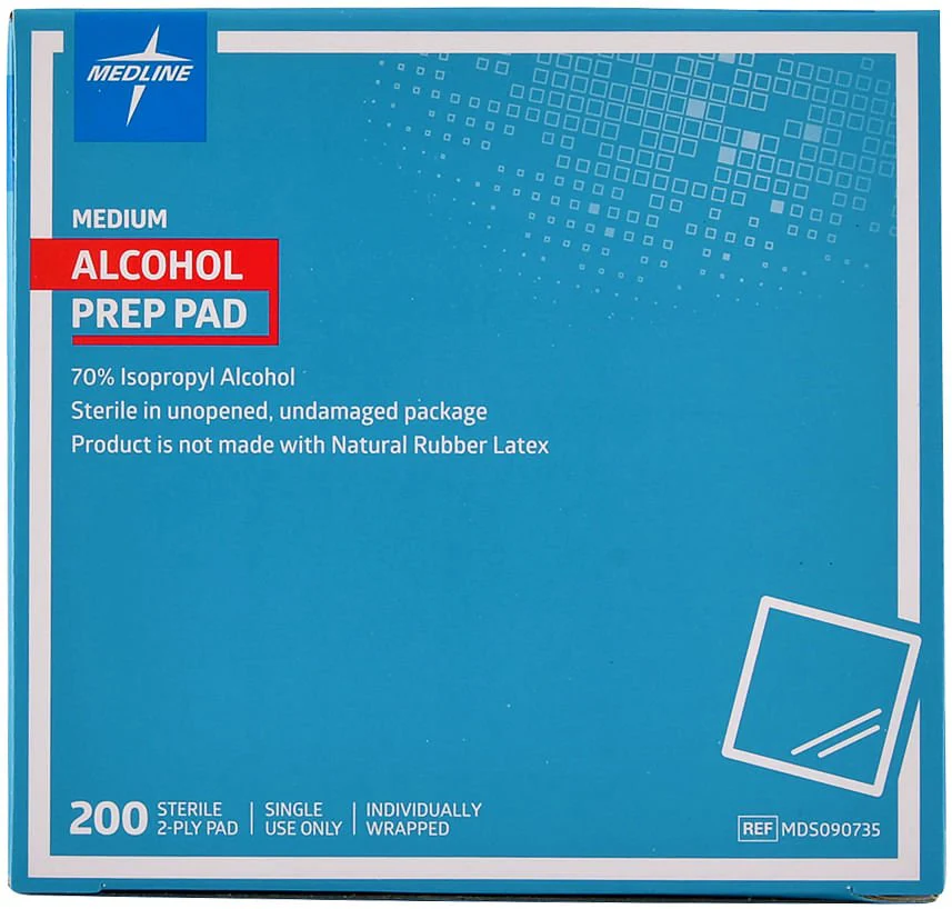 Alcohol Preps, box of 200 - Healthber