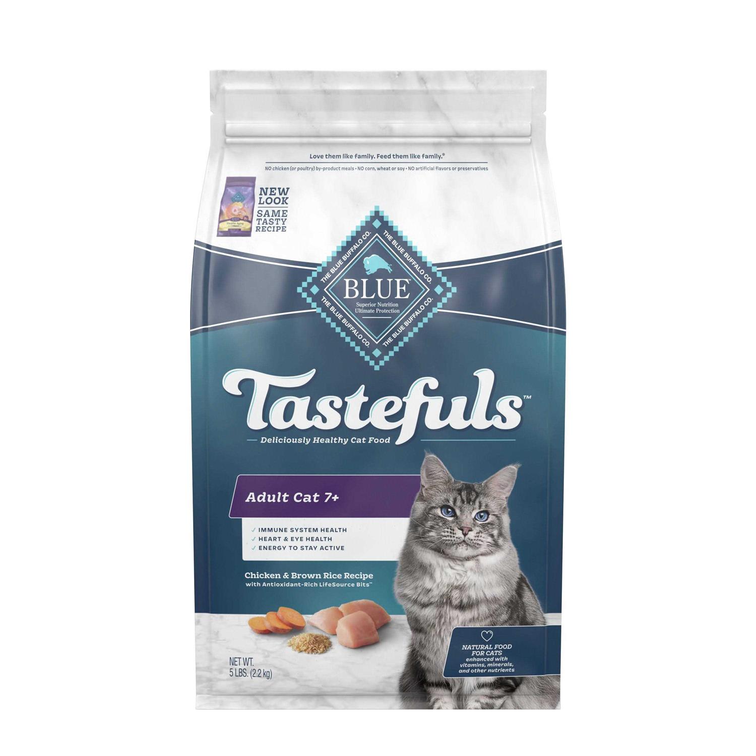 Blue Buffalo Tastefuls Natural Chicken Adult 7+ Dry Cat Food - Healthber
