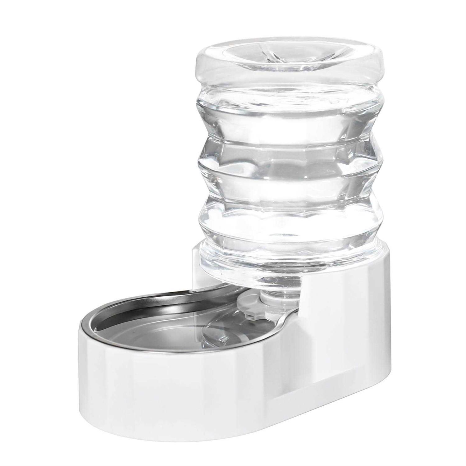 RIZZARI Automatic Pet Waterer, 100% Bpa-free, 4.6l Gravity Stainless Steel Water Dispenser, Large Capacity Water Feeder for Cats and - Healthber