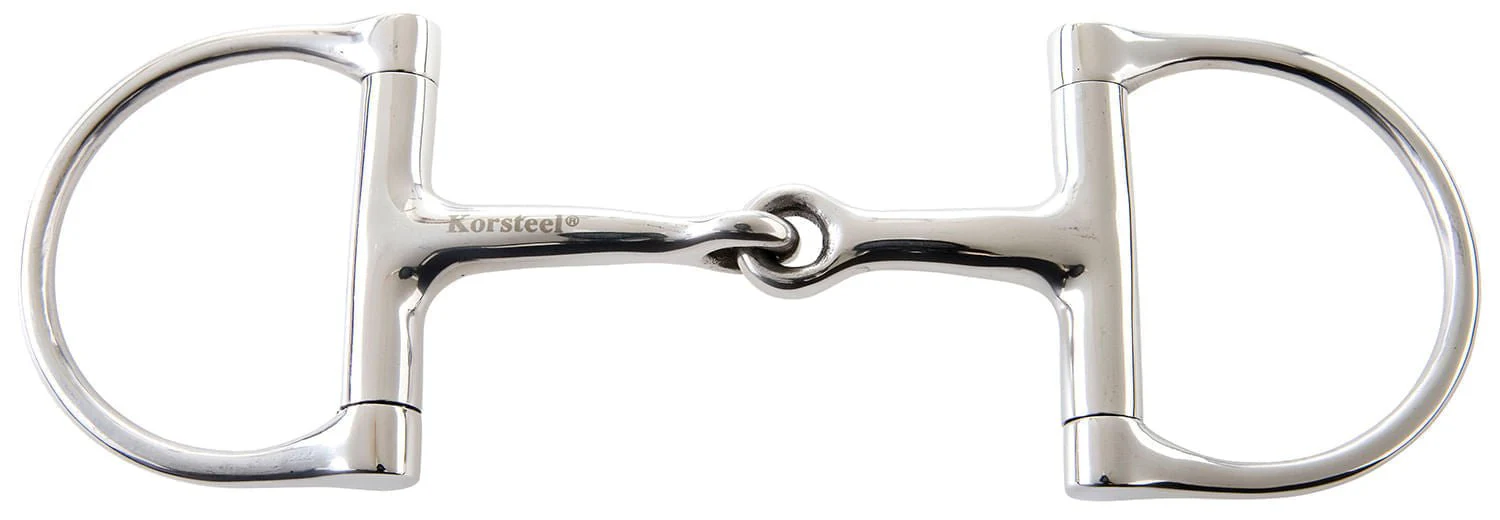 Korsteel Jointed Dee Ring Snaffle Bit, 5