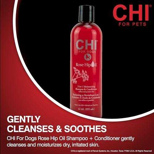 CHI for Dogs Rose Hip Oil Moisturizing Waterless Bath Spray - Healthber